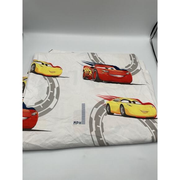 Disney Pixar Cars Twin Sheet Flat Lightning McQueen - Picture 1 of 4